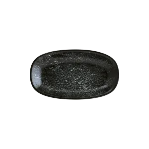 Cosmos Black Gourmet Oval Plate 19*11 cm