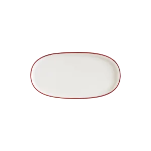 Linea Burgundy Hygge 30cm  Oval Plate
