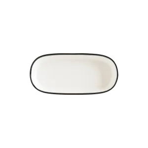 Linea Black Hygge 18 cm Oval Plate