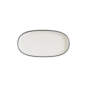 Linea Black Hygge 30cm  Oval Plate