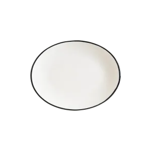 Linea Black Moove Oval Plate 20*15,6 cm