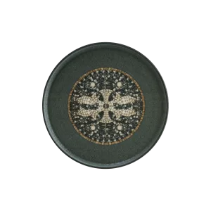 Mesapotamia Mosaic Anthracite 22cm Hygge Flat Plate