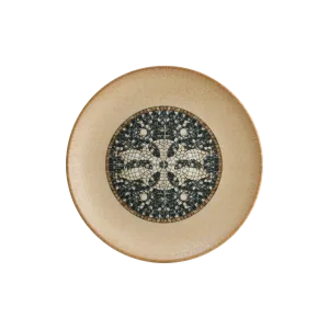 Mesopotamia Mosaic Wood Gourmet Flat Plate 27 cm