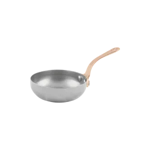 Antique Mini Bytes fry Pan - with long Brass handle-8.25 x 2.50 cm 120 ml