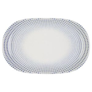 Id Fine Harmony Blue Magnus Oval Boat Plate 33 cm