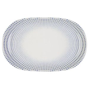 Id Fine Harmony Blue Magnus Oval Boat Plate 28 cm