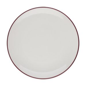 Id Fine Modest Maroon Lona Flat Plate 23 cm