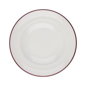 Id Fine Modest Maroon Miro Deep Plate 28 cm