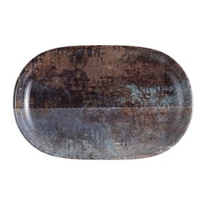 Id Fine Oxida Oval Boat Plate 28 cm